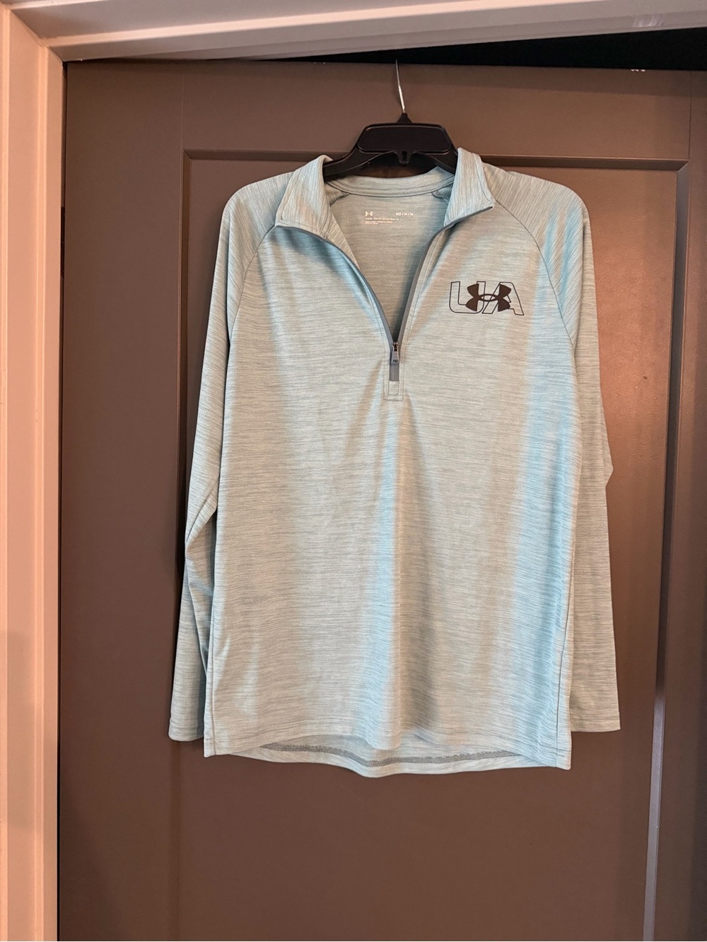 NWOT Under Armour Men's Light Blue Quarter-Zip Performance Pullover size Medium